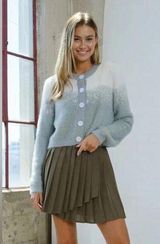 NWT- Papermoon Olive Me Pleated Skirt- Size Medium Photo 0