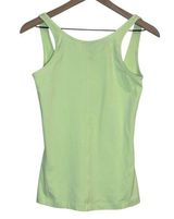 Women’s Lululemon neon green scoop back high neck athletic tank top size 6 Photo 0