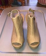 Tan Wedge Sandals Size 7 Photo 0
