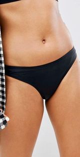 Pull & Bear Black Cheeky Bikini Bottoms Small Photo 0