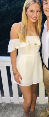 Boutique White Romper Photo 0