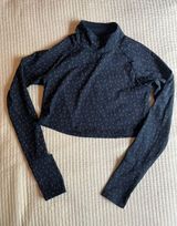 Oiselle Long Sleeve Crop W/ Bird Pattern Photo 0