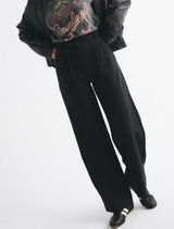 Abercrombie & Fitch Sloane Tailored Trousers in Black Photo 0