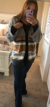 Main Strip - Open Front Sweater Knit Cardigan Photo 0