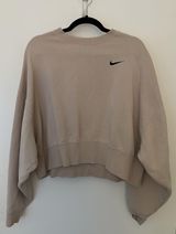 Nike Oversized Crew Neck Sweatshirt Nude Photo 0