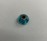 Effervescene Blue Murano Glass and Clear Cubic Zirconia Charm 791618CZ Photo 0