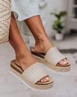 Raffia Strap Wedge Photo 0