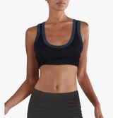 Free People Movement Rebel Black Teal Trim Sports Bra Photo 0