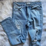 Almost Famous Distressed High Wasted Jeans Photo 0