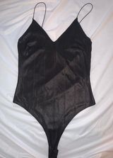 Windsor Black Shiny Bodysuit  Photo 0