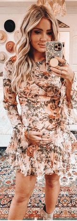 Hello Molly Dark Blue Land Mine Floral Dress Photo 0