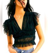 Black Mesh Top Photo 0