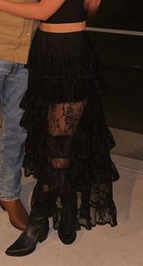 Black Lace Skirt  Photo 0