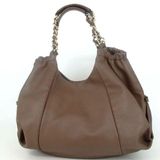 Ferragamo Vara Leather Shoulder Hobo Bag Beige W/ Certificate of Authenticity Photo 0