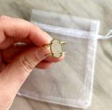 Kendra Scott Elyse White Drusy Stone & Gold Ring Photo 0