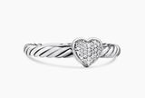 David Yurman AUTHENTIC  Heart Cable Ring Photo 0