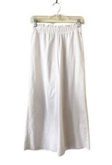 Show Me Your Mumu  White Wide Leg Pants Elastic Waist Crop Lightweight Small NWT Photo 0