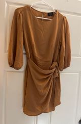 VICI Tan boutique wrap dress Photo 0