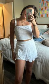 White Skort Set Photo 0