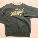 Vintage Green Bay Packer Women Large Turtleneck‎ Long Sleeve Granny Sweatshirt Photo 0