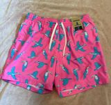 Men’s Chubbies Swim Trunks Pink Toucans  Photo 0