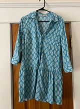 Blue And White Dress Photo 0