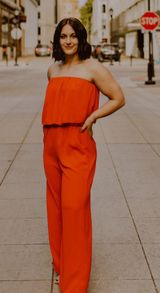 Tyche Red Jumpsuit Photo 0