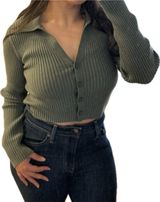 Aerie Crop Top Long Sleeve Photo 0