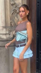 Double Ruffle Mini Skirt Photo 0