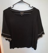 Boutique Cropped Bell Sleeve Top Photo 0