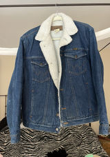 Sherpa Lined Wrangler Jacket Denim Photo 0