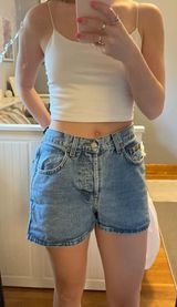 Blue Asphalt Jean Shorts Photo 0