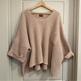 Chunky Chenille Oversized Knit Sweater Size Large Photo 0