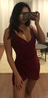 Free People Red  Mini Dress Photo 0