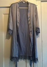 Kennedy Blue  | Basic Light Blue Bridesmaid RobeLace Details One Size Fits Most Photo 0