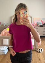 Lululemon Cates Tee Ripened Raspberry Photo 0