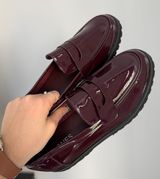 Marron Slip On Dress Shoes Size 8 Photo 0