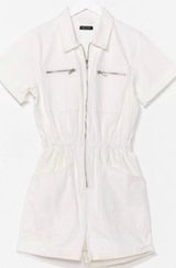 Nasty Gal White Utility Romper  Photo 0