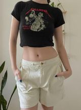 Yellow Cargo Shorts Tan Size 4 Photo 0