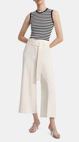 Theory NWT  Belted Cropped Pant in Crepe Photo 0