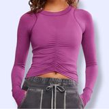 Free People Movement Women's Tempo Ruched Long Sleeve NWT Photo 0