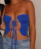 Blue  Corset Top Photo 0