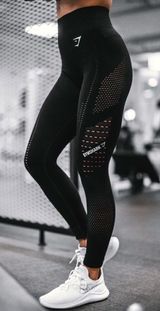 Gymshark Flawless Legging Size S Black. Photo 0