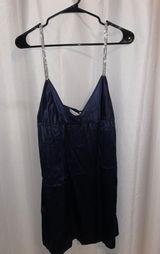 Laundry by Design Navy Blue 100% Silk Dress - Designer  Photo 0
