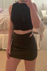 Forever 21 black leather skirt Photo 0