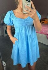 Blue babydoll dress Photo 0