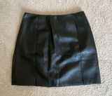 Leather Mini Skirt Photo 0