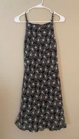 Vintage  Black Floral Daisy Dress Photo 0