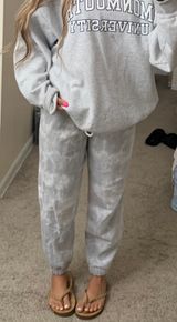 Aeropostale White And Gray Tie Dye Joggers Photo 0