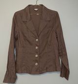 Merona L 100% Linen blazer, buttoned blazer Photo 0